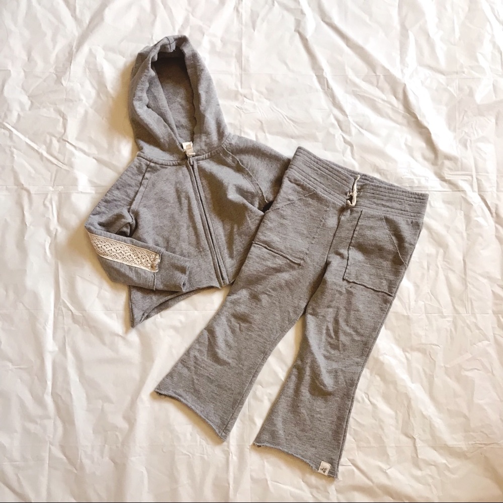 BURT’S BEES Girls 100% Organic Cotton Sweat Set